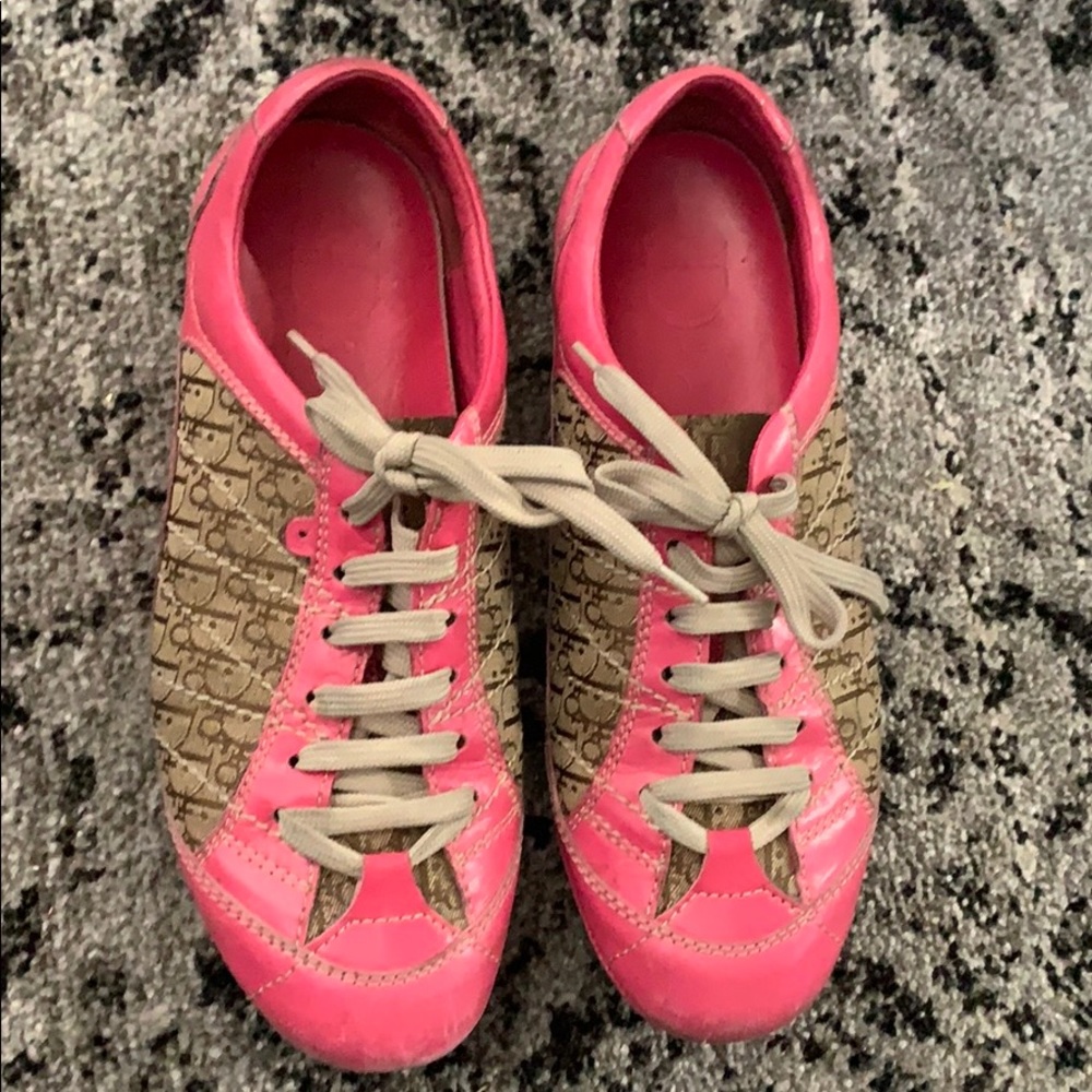 Christian Dior pink sneakers